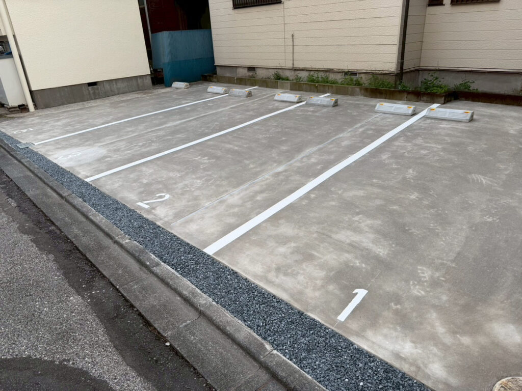 駐輪場区画線 足立区 O様駐車場